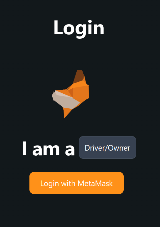 Password-less login with MetaMask